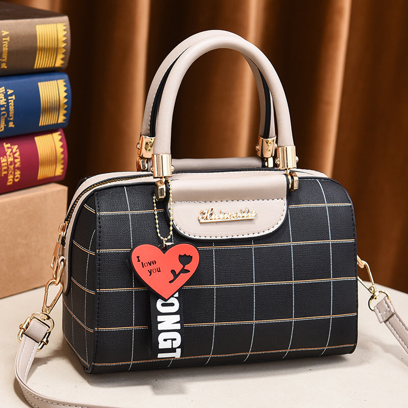 JM-051 新款潮網紅時尚迷你小手提單肩斜挎包波士頓枕頭包女 女包