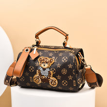 將圖片載入圖庫檢視器 JM-144 新款包手提波士頓枕頭包老花包大容量單肩斜挎包質感包 女包
