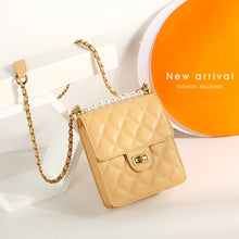 將圖片載入圖庫檢視器 JM-279 新款潮百搭單肩包時尚小包小眾設計感菱格鏈條包 女包
